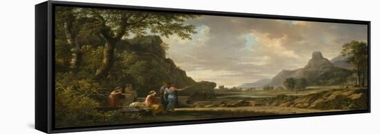 Mount Athos Carved as a Monument to Alexander the Great, 1796-Pierre Henri de Valenciennes-Framed Stretched Canvas