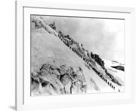 Mount Baker Ascent, 1908-Asahel Curtis-Framed Giclee Print