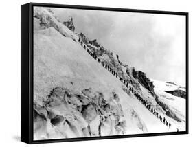 Mount Baker Ascent, 1908-Asahel Curtis-Framed Stretched Canvas