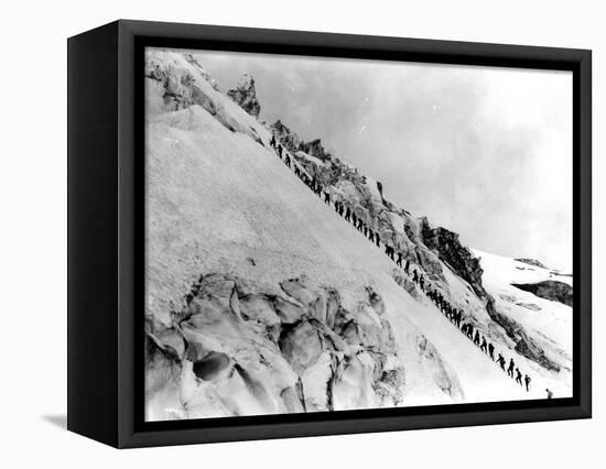 Mount Baker Ascent, 1908-Asahel Curtis-Framed Stretched Canvas