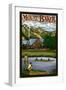 Mount Baker Lodge, Washington-Lantern Press-Framed Art Print