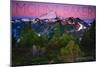 Mount Baker, Washington - Pink and Purple Sunset-Lantern Press-Mounted Art Print