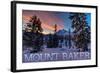 Mount Baker, Washington - Snow and Sunrise-Lantern Press-Framed Art Print