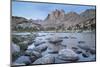 Mount Bonneville and Little Bonneville Lake. Bridger Wilderness, Wind River Range, Wyoming.-Alan Majchrowicz-Mounted Photographic Print