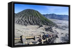 Mount Bromo Crater, Bromo Tengger Semeru National Park, Java, Indonesia, Southeast Asia, Asia-Michael Runkel-Framed Stretched Canvas