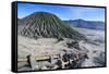 Mount Bromo Crater, Bromo Tengger Semeru National Park, Java, Indonesia, Southeast Asia, Asia-Michael Runkel-Framed Stretched Canvas