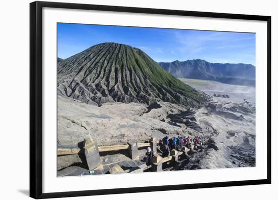 Mount Bromo Crater, Bromo Tengger Semeru National Park, Java, Indonesia, Southeast Asia, Asia-Michael Runkel-Framed Photographic Print