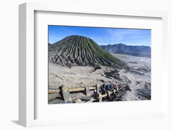 Mount Bromo Crater, Bromo Tengger Semeru National Park, Java, Indonesia, Southeast Asia, Asia-Michael Runkel-Framed Photographic Print