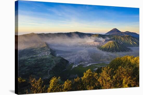Mount Bromo Volcanic Crater at Sunrise, Bromo Tengger Semeru National Park, Java, Indonesia-Michael Runkel-Stretched Canvas