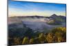 Mount Bromo Volcanic Crater at Sunrise, Bromo Tengger Semeru National Park, Java, Indonesia-Michael Runkel-Mounted Photographic Print