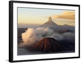 Mount Bromo Volcano, Java, Indonesia-Bruno Morandi-Framed Art Print