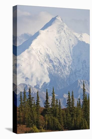 Mount Brooks in Denali National Park-Paul Souders-Stretched Canvas