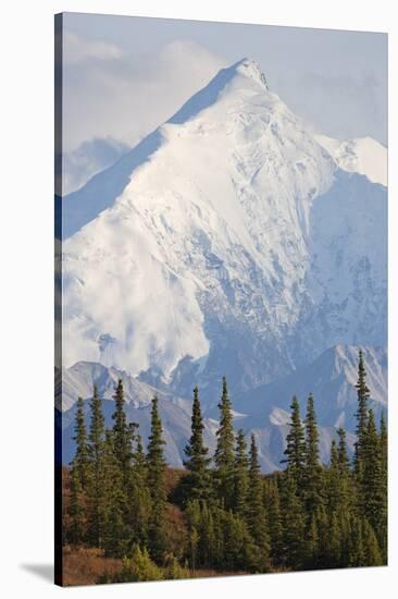 Mount Brooks in Denali National Park-Paul Souders-Stretched Canvas