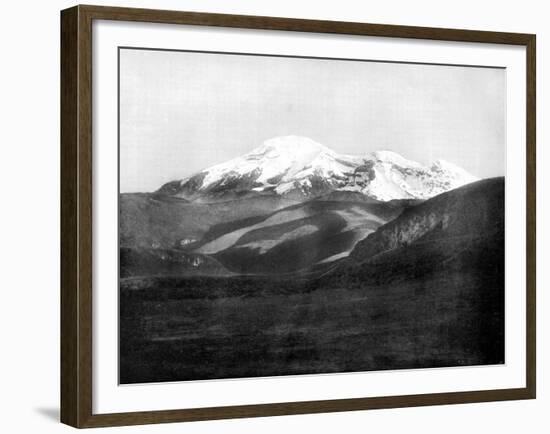 Mount Chimborazo, Ecuador, 1893-John L Stoddard-Framed Giclee Print