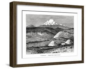 Mount Chimborazo, Ecuador, 19th Century-Edouard Riou-Framed Giclee Print