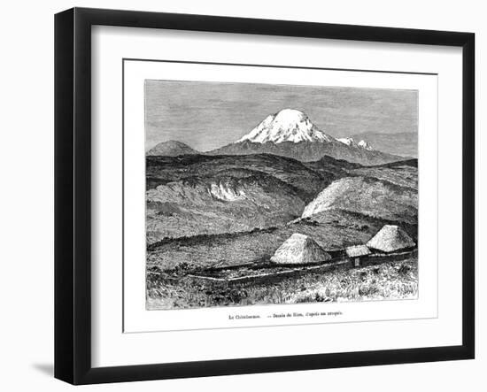 Mount Chimborazo, Ecuador, 19th Century-Edouard Riou-Framed Giclee Print