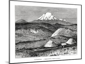 Mount Chimborazo, Ecuador, 19th Century-Edouard Riou-Mounted Giclee Print