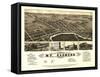 Mount Clemens, Michigan - Panoramic Map-Lantern Press-Framed Stretched Canvas