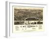 Mount Clemens, Michigan - Panoramic Map-Lantern Press-Framed Art Print