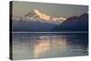 Mount Cook and Lake Pukaki at Sunrise, Mount Cook National Park, Canterbury Region-Stuart Black-Stretched Canvas