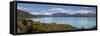 Mount Cook and Lake Pukaki, Mount Cook National Park, Canterbury Region-Stuart Black-Framed Stretched Canvas