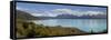 Mount Cook and Lake Pukaki, Mount Cook National Park, Canterbury Region-Stuart Black-Framed Stretched Canvas