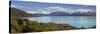 Mount Cook and Lake Pukaki, Mount Cook National Park, Canterbury Region-Stuart Black-Stretched Canvas
