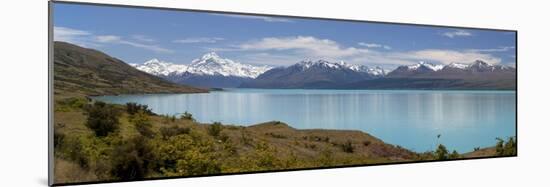 Mount Cook and Lake Pukaki, Mount Cook National Park, Canterbury Region-Stuart Black-Mounted Photographic Print