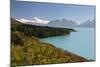 Mount Cook and Lake Pukaki, Mount Cook National Park, Canterbury Region-Stuart Black-Mounted Photographic Print