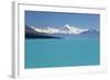 Mount Cook and Lake Pukaki, Mount Cook National Park, Canterbury Region-Stuart Black-Framed Photographic Print