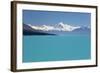 Mount Cook and Lake Pukaki, Mount Cook National Park, Canterbury Region-Stuart Black-Framed Photographic Print