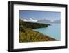 Mount Cook and Lake Pukaki, Mount Cook National Park, Canterbury Region-Stuart Black-Framed Photographic Print