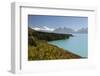 Mount Cook and Lake Pukaki, Mount Cook National Park, Canterbury Region-Stuart Black-Framed Photographic Print