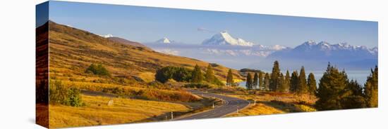 Mount Cook (Aoraki) Illuminated-Doug Pearson-Stretched Canvas