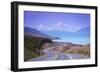 Mount Cook (Aoraki) Illuminated-Doug Pearson-Framed Photographic Print