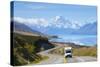 Mount Cook (Aoraki), Lake Pukaki, Mackenzie Country, Canterbury, South Island, New Zealand-Doug Pearson-Stretched Canvas