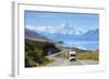 Mount Cook (Aoraki), Lake Pukaki, Mackenzie Country, Canterbury, South Island, New Zealand-Doug Pearson-Framed Photographic Print