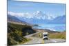 Mount Cook (Aoraki), Lake Pukaki, Mackenzie Country, Canterbury, South Island, New Zealand-Doug Pearson-Mounted Photographic Print