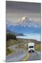 Mount Cook (Aoraki), Lake Pukaki, Mackenzie Country, Canterbury, South Island, New Zealand-Doug Pearson-Mounted Photographic Print