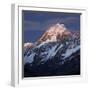 Mount Cook, Aoraki, Mount Cook National Park, Canterbury, South Island, New Zealand-Rainer Mirau-Framed Photographic Print