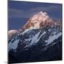 Mount Cook, Aoraki, Mount Cook National Park, Canterbury, South Island, New Zealand-Rainer Mirau-Mounted Photographic Print