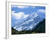 Mount Cook, at 3755M, the Highest Mountain in N.Z., Canterbury, South Island, New Zealand, Pacific-Robert Francis-Framed Photographic Print