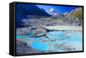 Mount Cook National Park, UNESCO World Heritage Site, South Island, New Zealand, Pacific-Michael Runkel-Framed Stretched Canvas