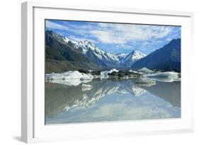 Mount Cook Scenery Stunning Mountains and Tasman-null-Framed Photographic Print