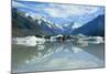 Mount Cook Scenery Stunning Mountains and Tasman-null-Mounted Photographic Print