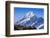 Mount Cook, the Highest Mountain in New Zealand, South Island, New Zealand, Pacific-Michael Runkel-Framed Photographic Print