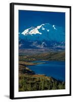 Mount Denali, previously known as McKinley from Wonder Lake, Denali National Park, Alaska-null-Framed Photographic Print