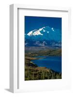 Mount Denali, previously known as McKinley from Wonder Lake, Denali National Park, Alaska-null-Framed Photographic Print