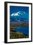 Mount Denali, previously known as McKinley from Wonder Lake, Denali National Park, Alaska-null-Framed Photographic Print