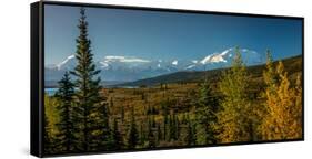 Mount Denali, previously known as McKinley from Wonder Lake, Denali National Park, Alaska-null-Framed Stretched Canvas